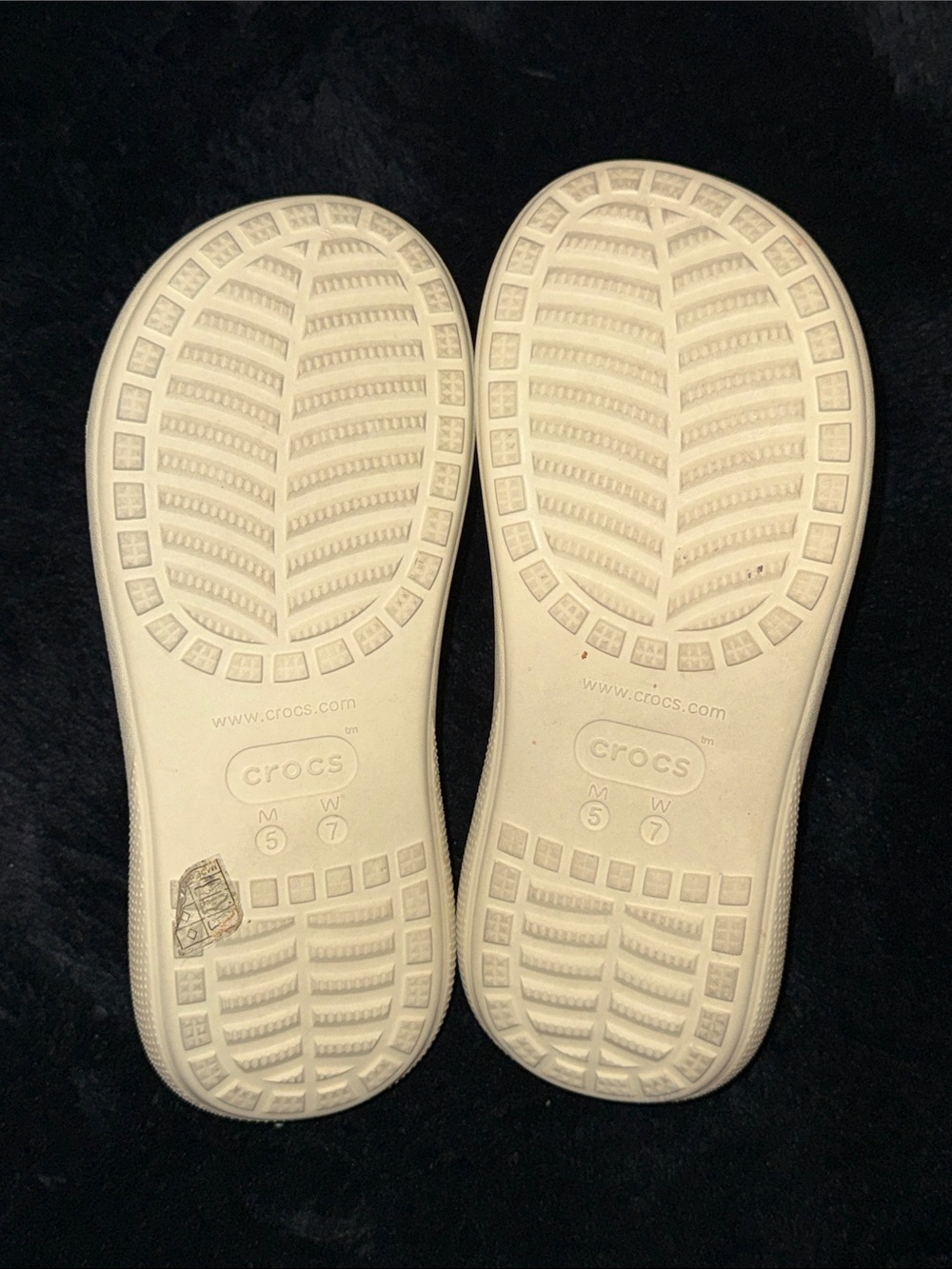 Crocs Classic Crush Sandals – Bone (W7/M5) - Picture 10 of 12